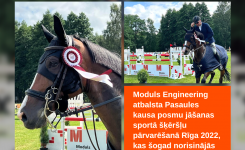 Moduls Engineering atbalsta Pasaules kausa posmu jāšanas sportā šķēršļu pārvarēšanā Rīga 2022