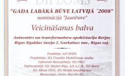„Moduls Rīga” saņem veicināšanas balvu
