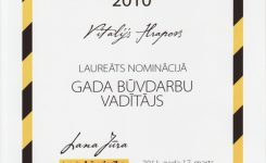 Moduls Rīga speciālists iegūst godalgu “Gada būvdarbu vadītājs Latvijā 2010”