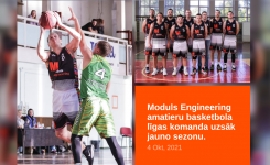 Moduls Engineering amatieru basketbola līgas komanda  uzsāk jauno sezonu