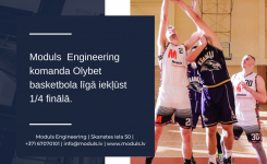 Moduls Engineering amatieru basketbola līgas komanda iekļūst ¼ finālā