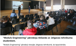 “Moduls Engineering” pārstāvji tiekas ar Jelgavas tehnikuma studentiem