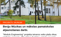 “Moduls Engineering” uzsāk Berģu Mūzikas un mākslas pamatskolas atjaunošanas darbus