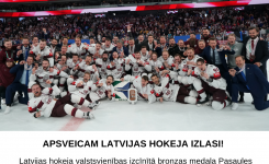 Apsveicam Latvijas hokeja izlasi!