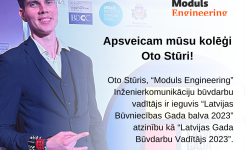 Congratulations to our colleague Oto Stūris!